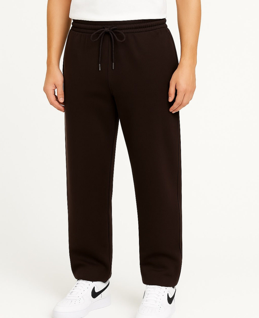 STYLISH BROWN UNISEX STRAIGHT FIT SWEATPANT