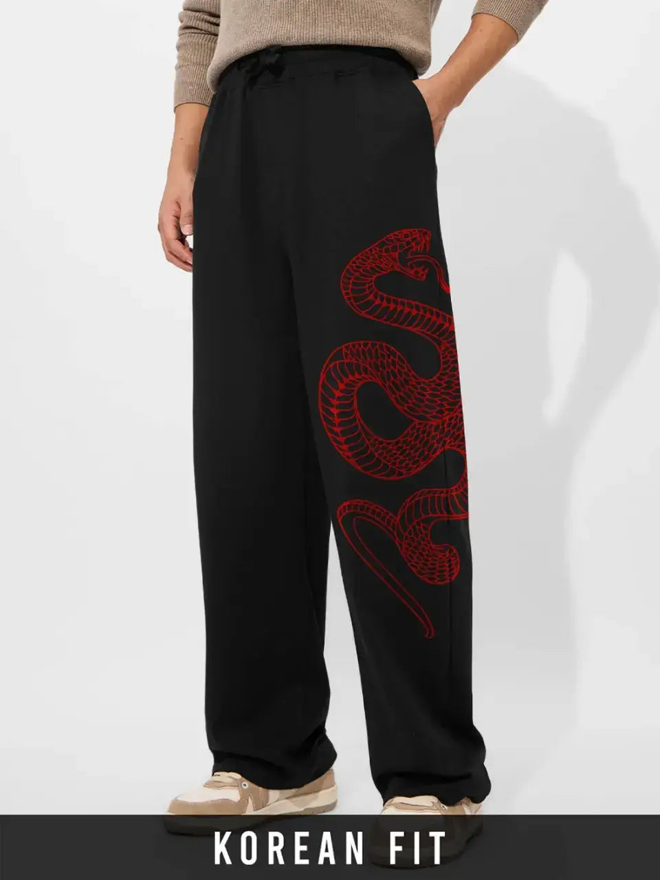 Serpent Strike Baggy Pants – Premium Comfort, Streetwear Edge