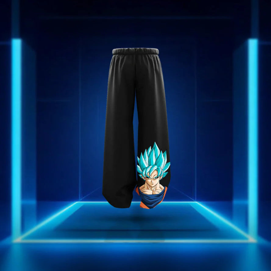 Goku Super Saiyan Blue Prints - Anime Baggy Pants