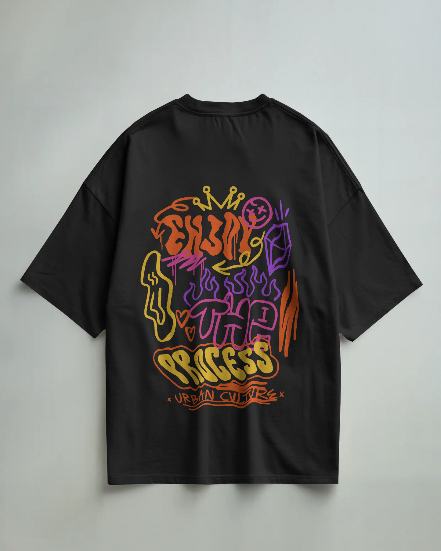 ENJOY THE PROCESS UNISEX OVERSIZED TSHIRT