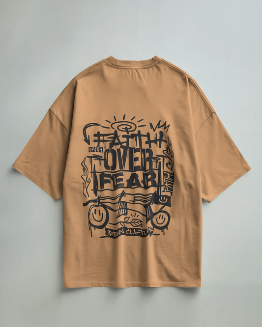 FAITH OVER FEAR UNISEX OVERSIZED TSHIRT