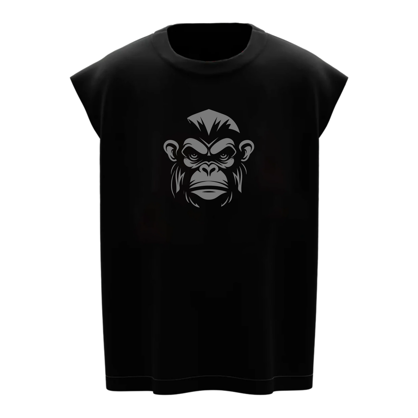 Men's Black Streetwear Gymvest– Fierce Ape Graphic